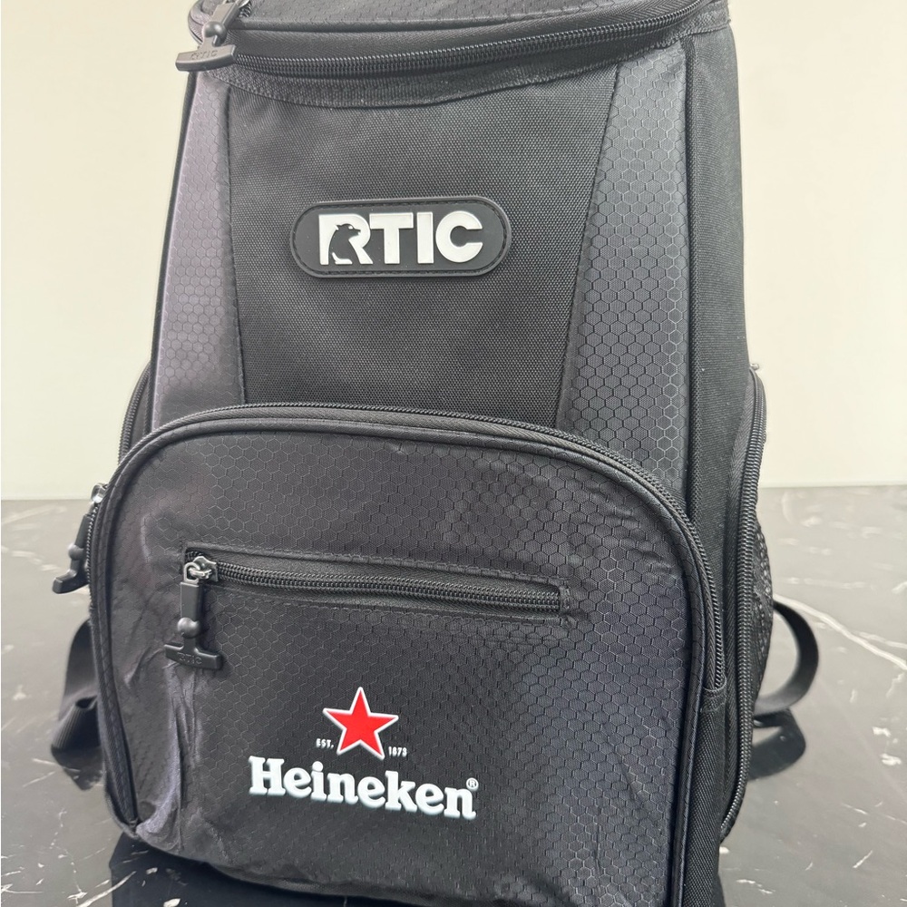 Rtic 15 Can Cooler Backpack with Heineken Logo